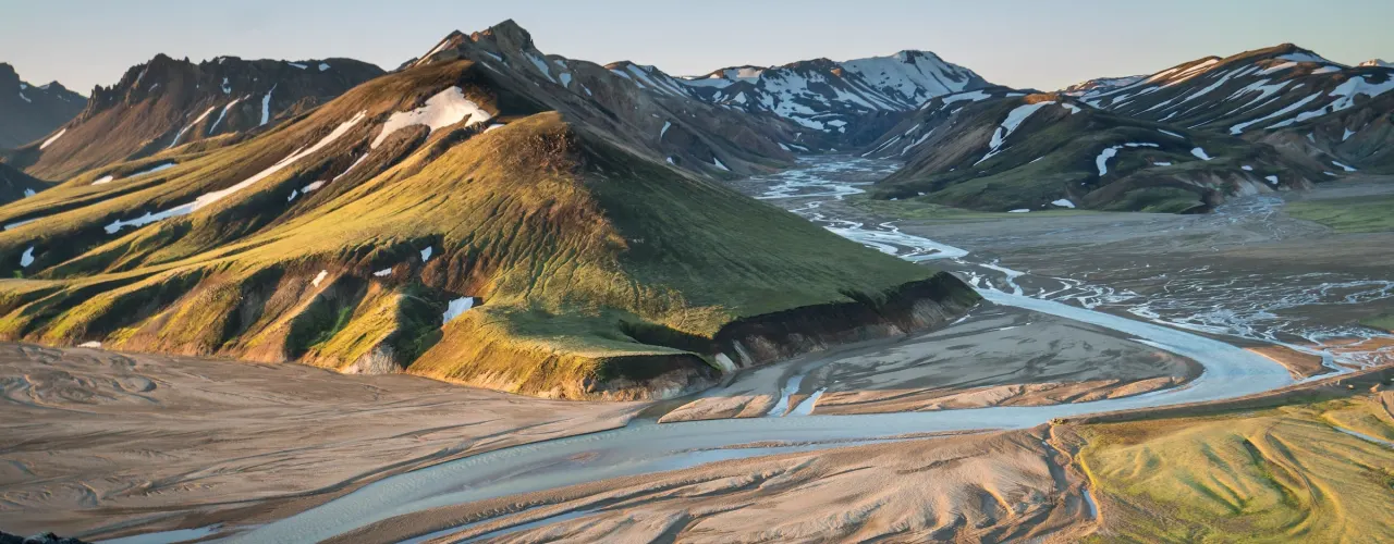 Volcanic landscape in Iceland